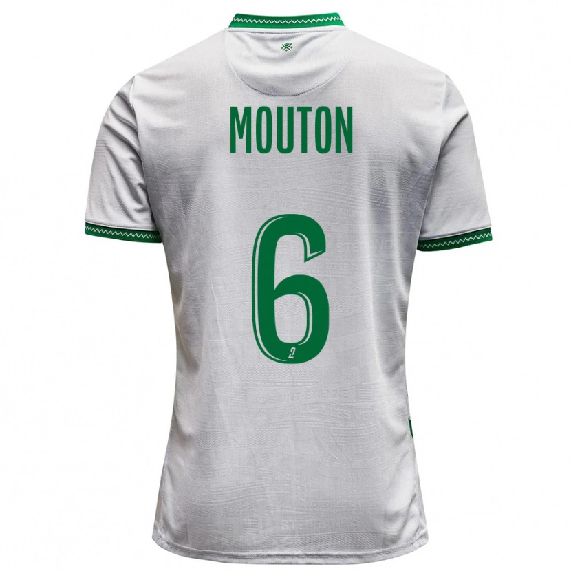 Danxen Kinderen Jules Mouton #6 Wit Groen Uitshirt Uittenue 2025/26 T-Shirt