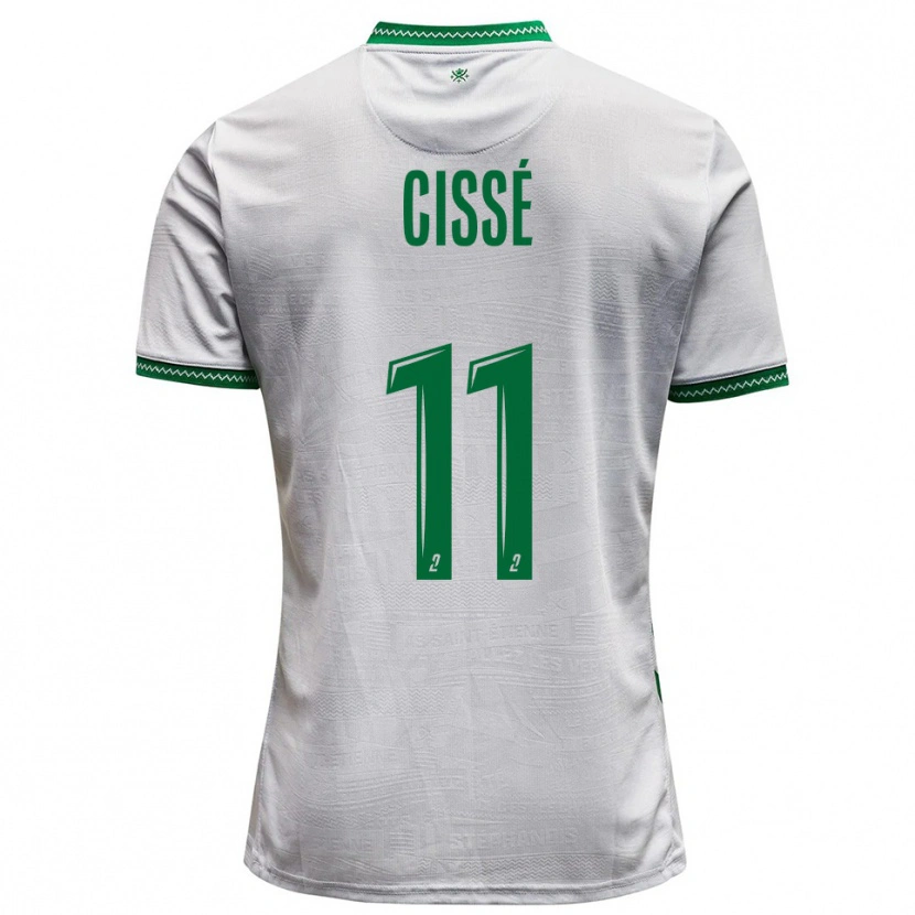 Danxen Kinderen Karim Cissé #11 Wit Groen Uitshirt Uittenue 2025/26 T-Shirt