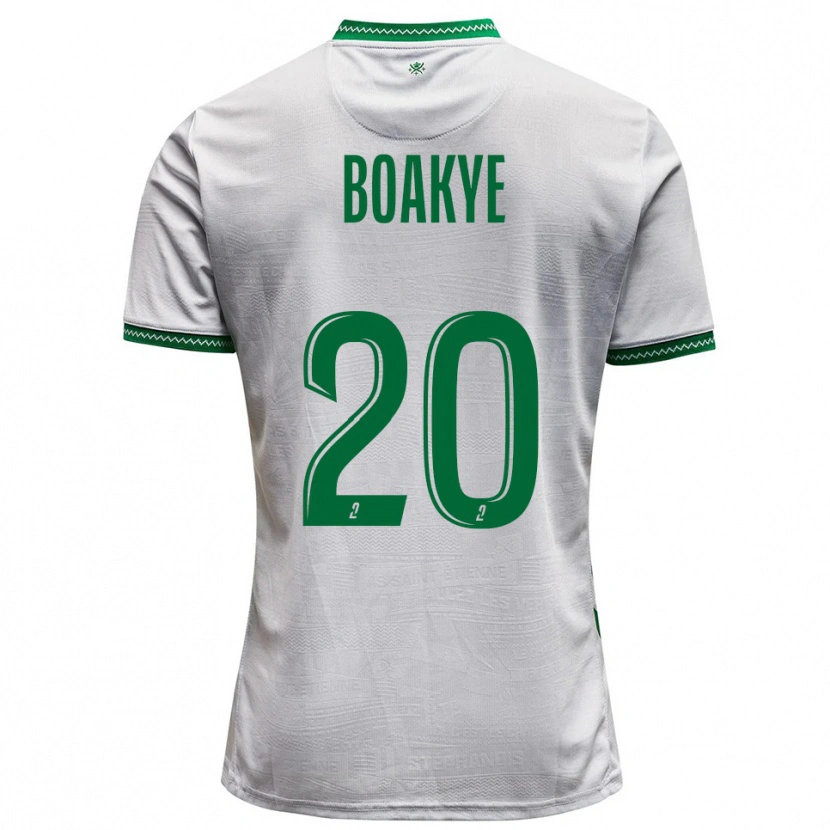 Danxen Kinderen Augustine Boakye #20 Wit Groen Uitshirt Uittenue 2025/26 T-Shirt
