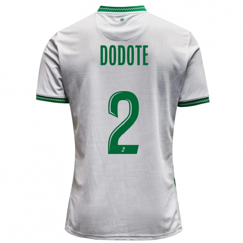 Danxen Kinderen Axel Dodote #2 Wit Groen Uitshirt Uittenue 2025/26 T-Shirt