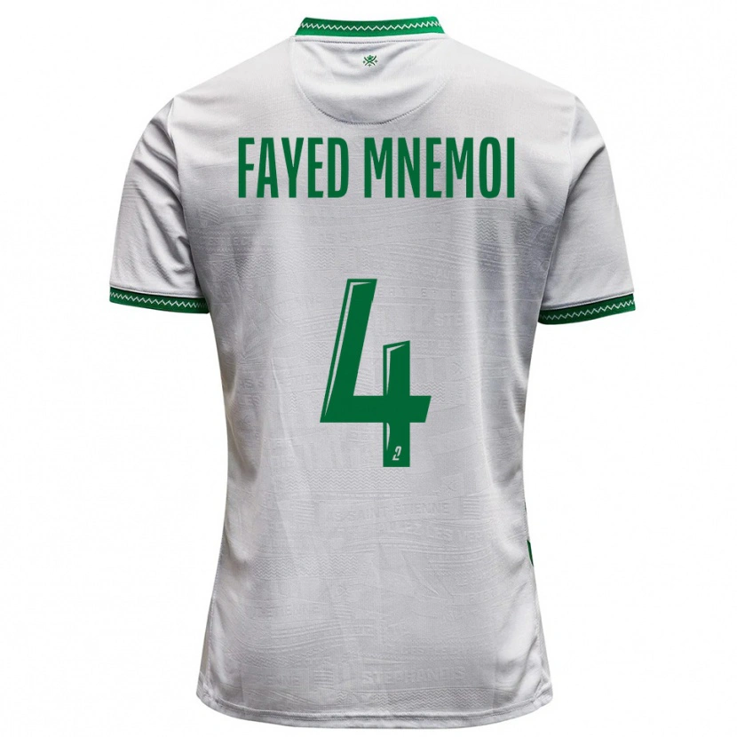 Danxen Kinderen El Fayed Mnemoi #4 Wit Groen Uitshirt Uittenue 2025/26 T-Shirt