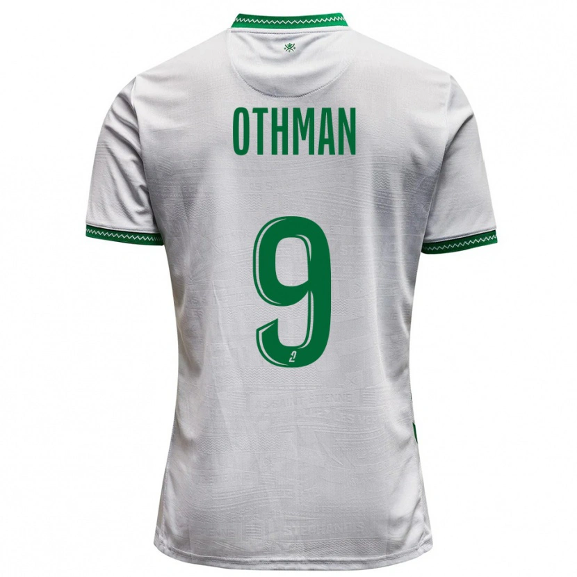 Danxen Kinderen Jibril Othman #9 Wit Groen Uitshirt Uittenue 2025/26 T-Shirt