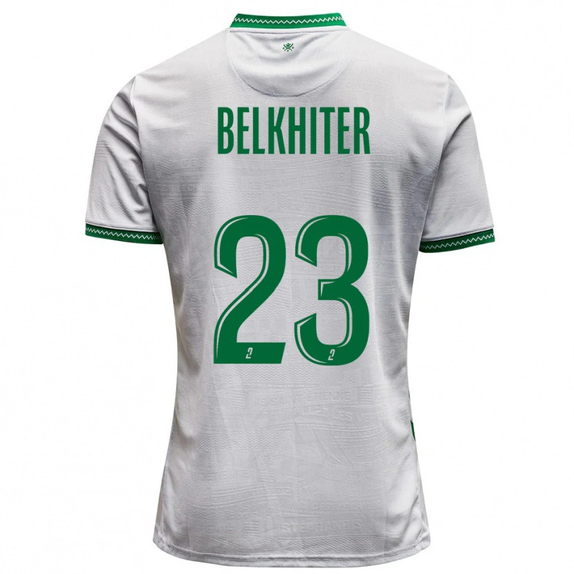 Danxen Kinderen Morgane Belkhiter #23 Wit Groen Uitshirt Uittenue 2025/26 T-Shirt