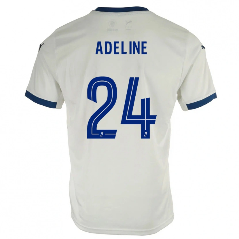 Danxen Kinderen Martin Adeline #24 Wit Blauw Uitshirt Uittenue 2025/26 T-Shirt