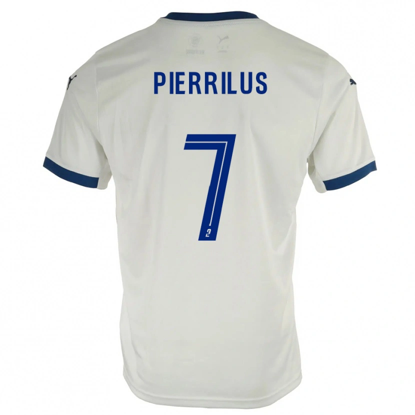 Danxen Kinderen Wylan Pierrilus #7 Wit Blauw Uitshirt Uittenue 2025/26 T-Shirt