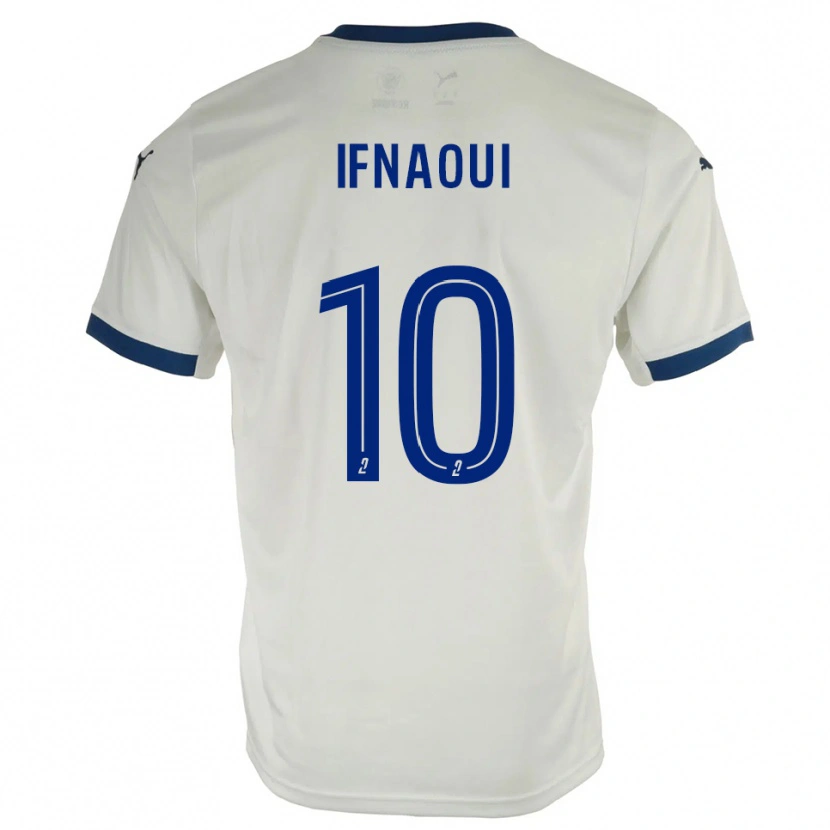 Danxen Kinderen Merwan Ifnaoui #10 Wit Blauw Uitshirt Uittenue 2025/26 T-Shirt