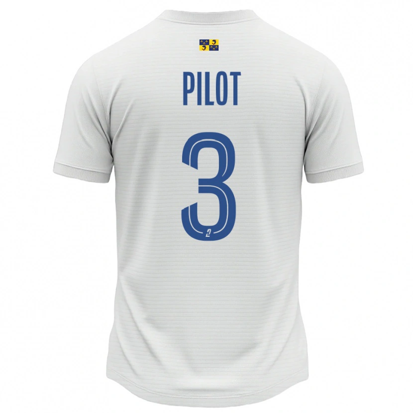 Danxen Kinderen Romane Pilot #3 Wit Blauw Uitshirt Uittenue 2025/26 T-Shirt