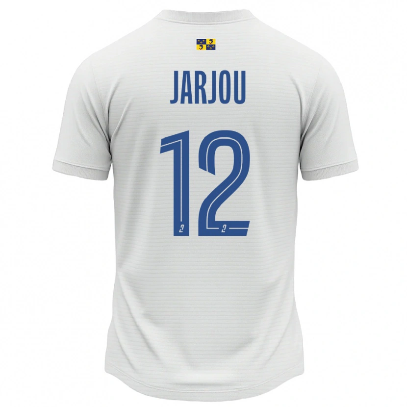 Danxen Kinderen Lamine Jarjou #12 Wit Blauw Uitshirt Uittenue 2025/26 T-Shirt