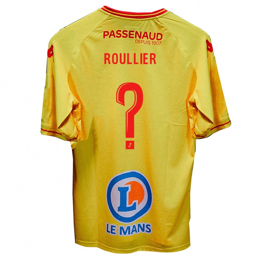 Danxen Kinderen Alec Roullier #0 Geel Uitshirt Uittenue 2025/26 T-Shirt