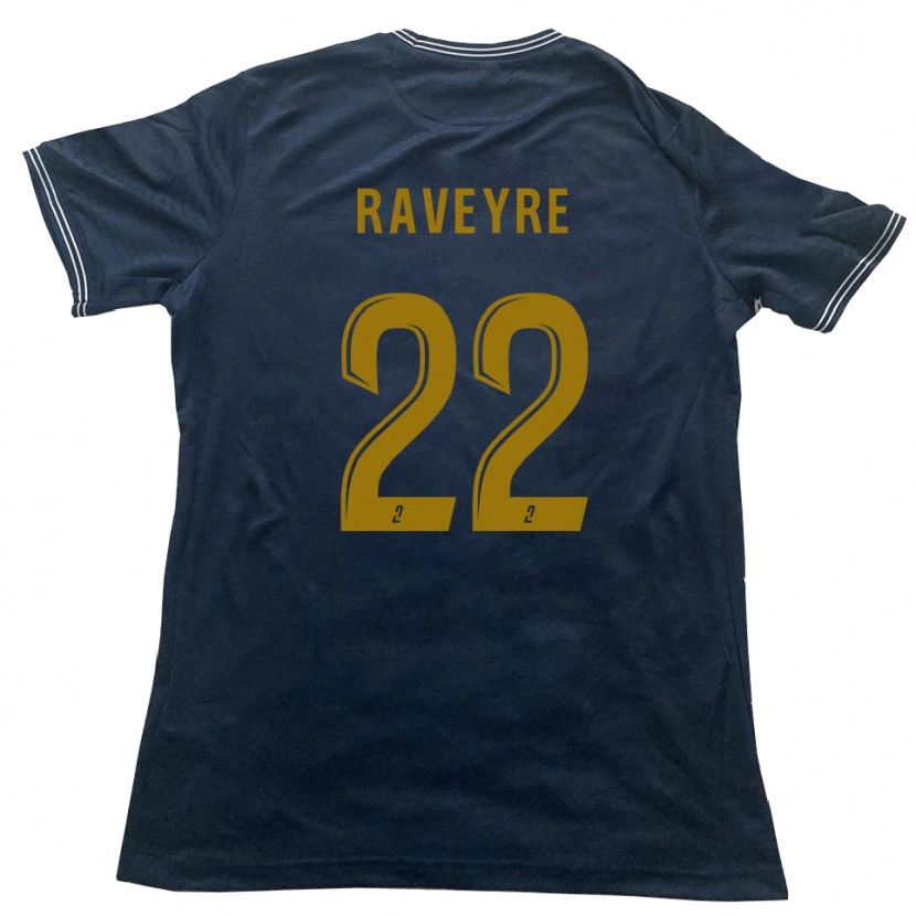 Danxen Kinderen Noah Raveyre #22 Marine Goud Uitshirt Uittenue 2025/26 T-Shirt