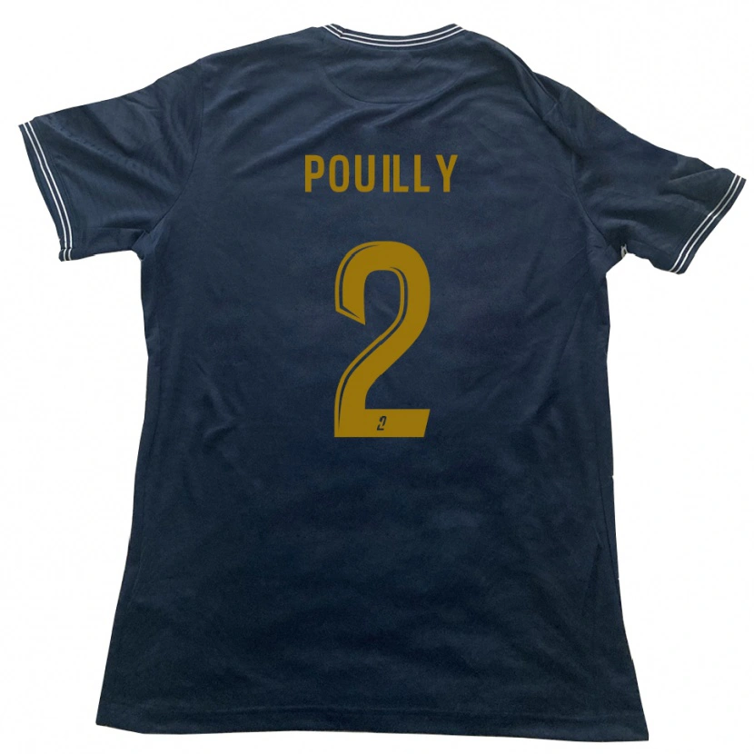 Danxen Kinderen Tom Pouilly #2 Marine Goud Uitshirt Uittenue 2025/26 T-Shirt