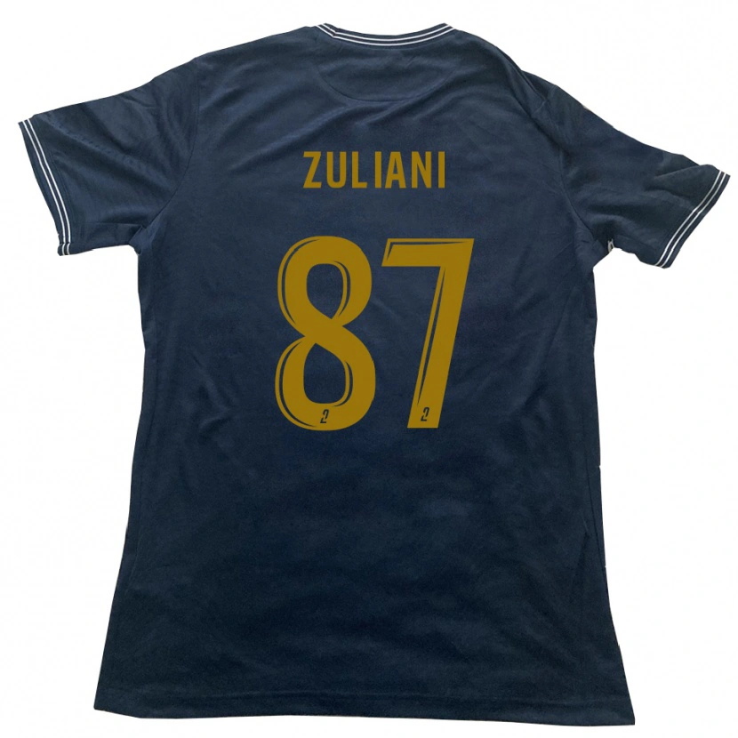 Danxen Kinderen Edhy Zuliani #87 Marine Goud Uitshirt Uittenue 2025/26 T-Shirt