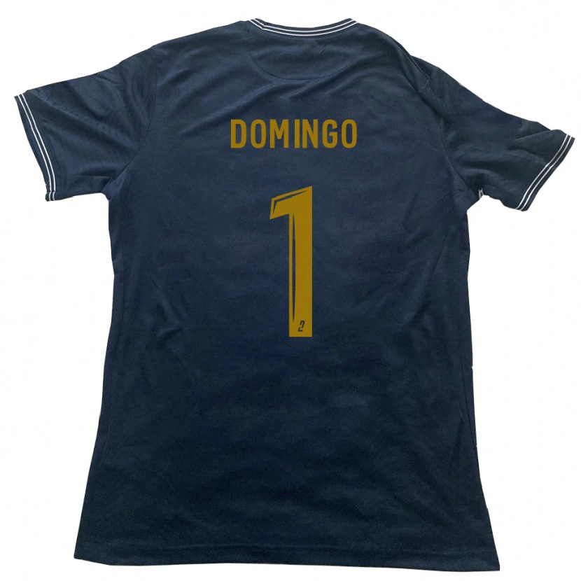 Danxen Kinderen Ismaël Domingo #1 Marine Goud Uitshirt Uittenue 2025/26 T-Shirt