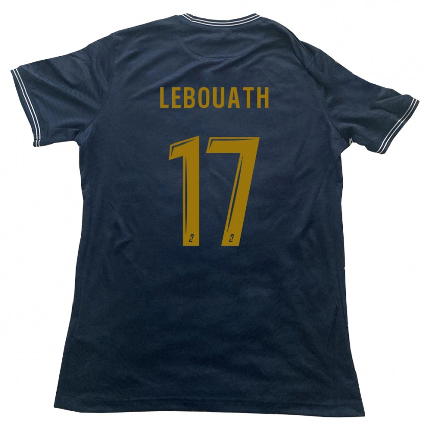 Danxen Kinderen Salif Lebouath #17 Marine Goud Uitshirt Uittenue 2025/26 T-Shirt