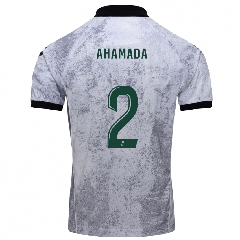 Danxen Kinderen Mohafidh Ahamada #2 Wit Zwart Uitshirt Uittenue 2025/26 T-Shirt