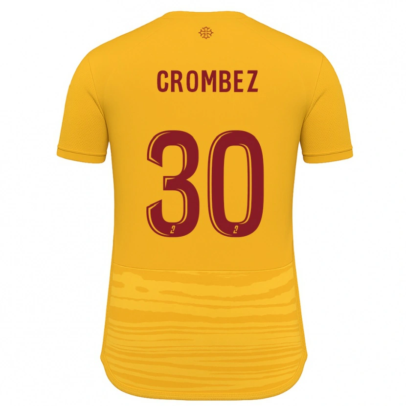Danxen Kinderen Enzo Crombez #30 Oranje Bourgondisch Uitshirt Uittenue 2025/26 T-Shirt