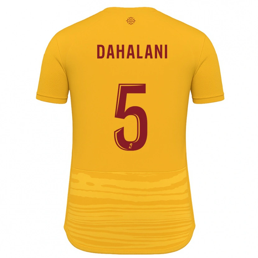 Danxen Kinderen Yanis Dahalani #5 Oranje Bourgondisch Uitshirt Uittenue 2025/26 T-Shirt
