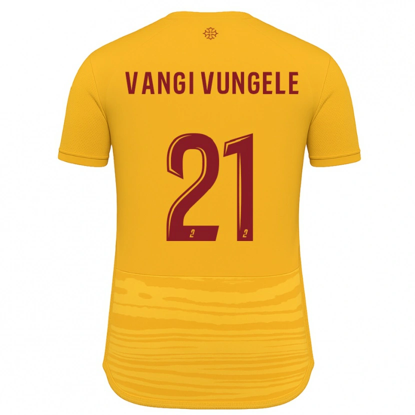 Danxen Kinderen Dylan Vangi #21 Oranje Bourgondisch Uitshirt Uittenue 2025/26 T-Shirt