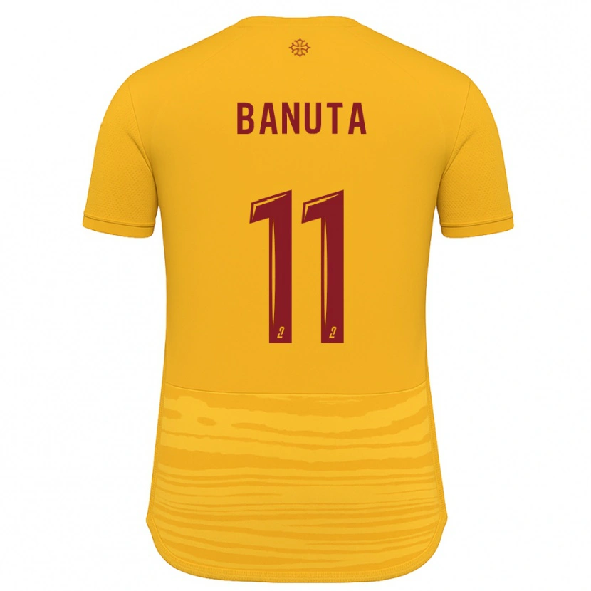 Danxen Kinderen Anna Banuta #11 Oranje Bourgondisch Uitshirt Uittenue 2025/26 T-Shirt