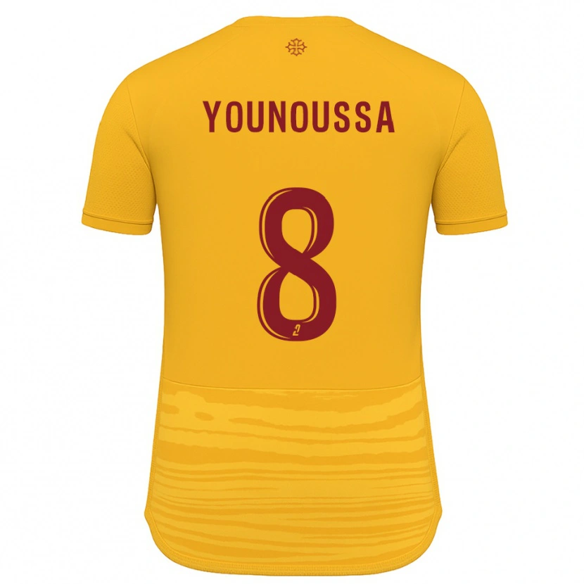 Danxen Kinderen Wilitty Younoussa #8 Oranje Bourgondisch Uitshirt Uittenue 2025/26 T-Shirt
