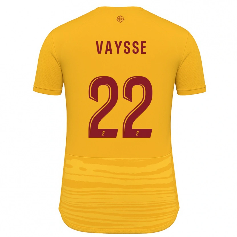 Danxen Kinderen Sophie Vaysse #22 Oranje Bourgondisch Uitshirt Uittenue 2025/26 T-Shirt