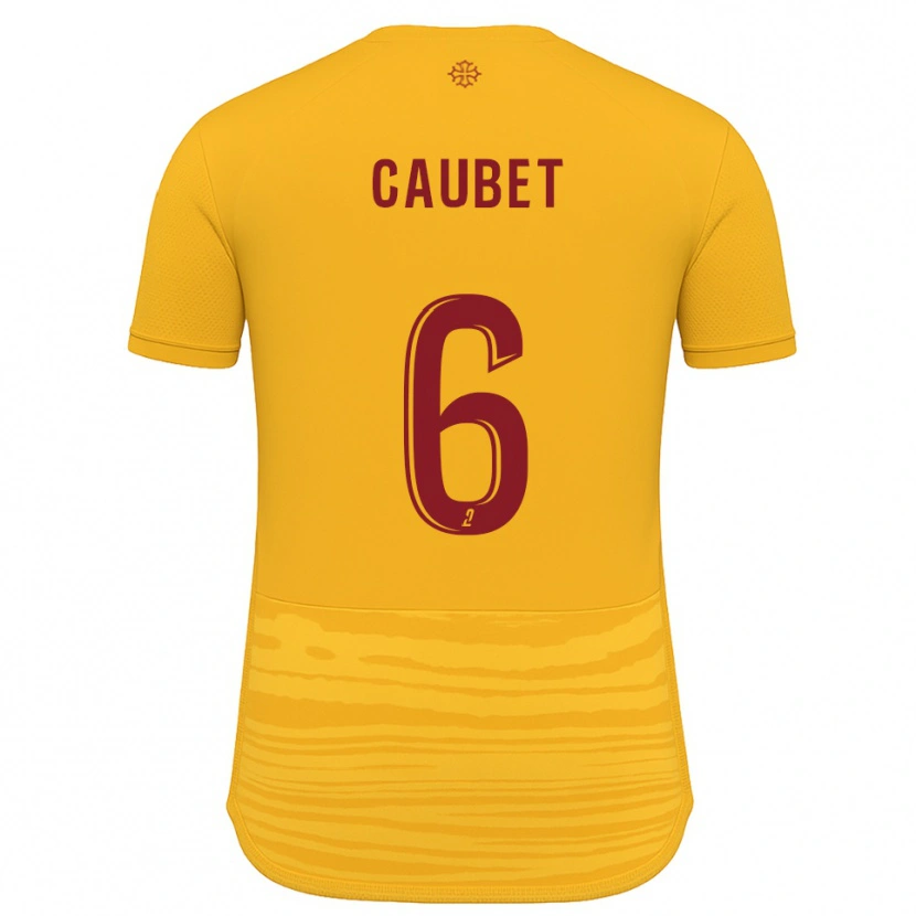 Danxen Kinderen Antoine Caubet #6 Oranje Bourgondisch Uitshirt Uittenue 2025/26 T-Shirt
