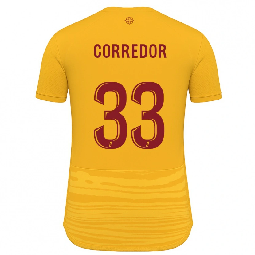 Danxen Kinderen Morgan Corredor #33 Oranje Bourgondisch Uitshirt Uittenue 2025/26 T-Shirt