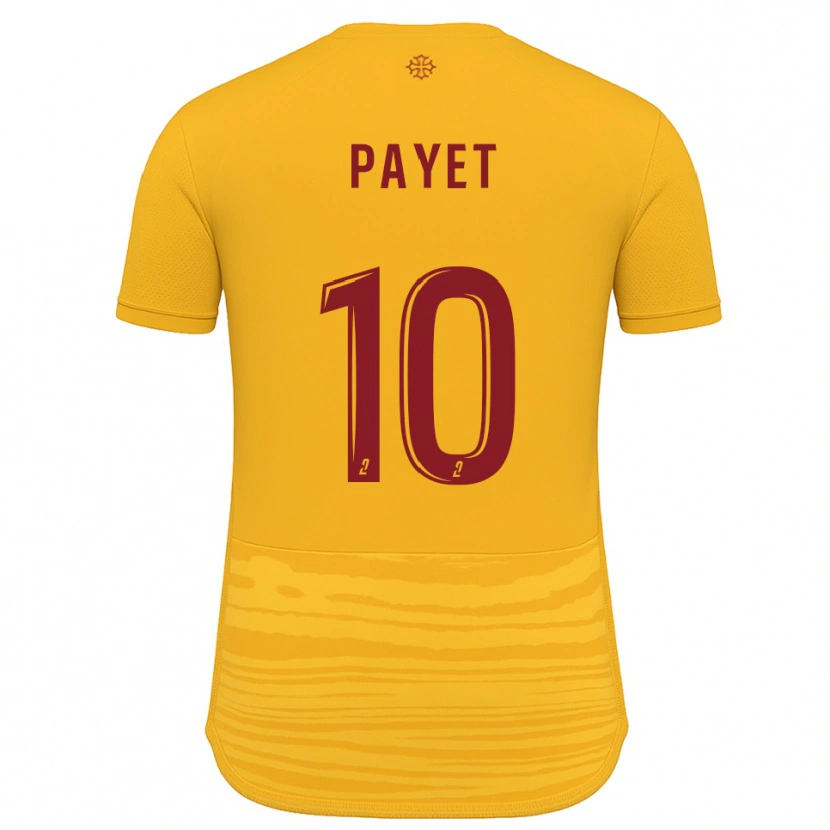 Danxen Kinderen Paul Payet #10 Oranje Bourgondisch Uitshirt Uittenue 2025/26 T-Shirt