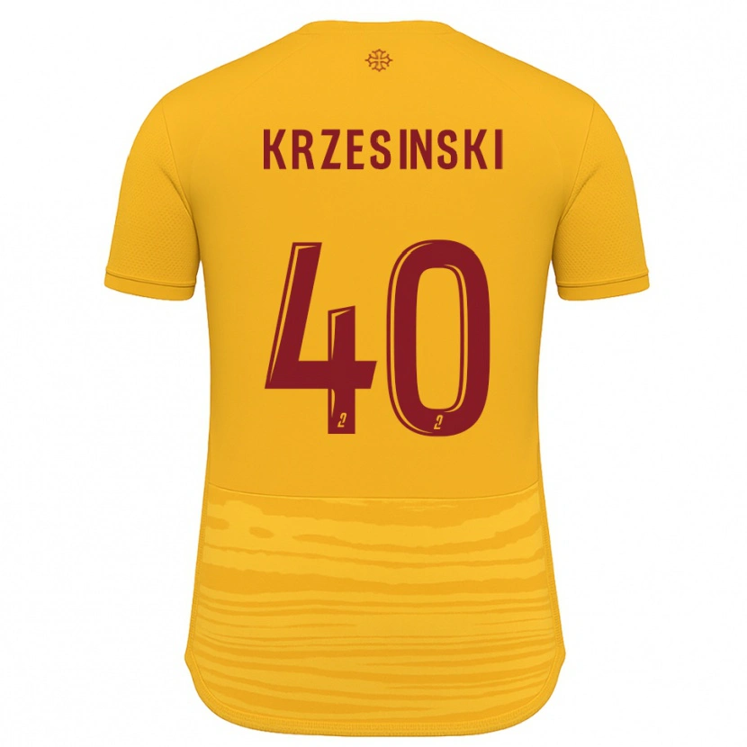 Danxen Kinderen Clément Krzesinski #40 Oranje Bourgondisch Uitshirt Uittenue 2025/26 T-Shirt