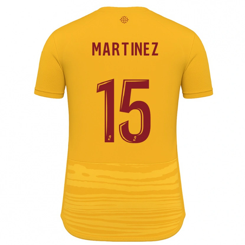 Danxen Kinderen Jorys Martinez #15 Oranje Bourgondisch Uitshirt Uittenue 2025/26 T-Shirt