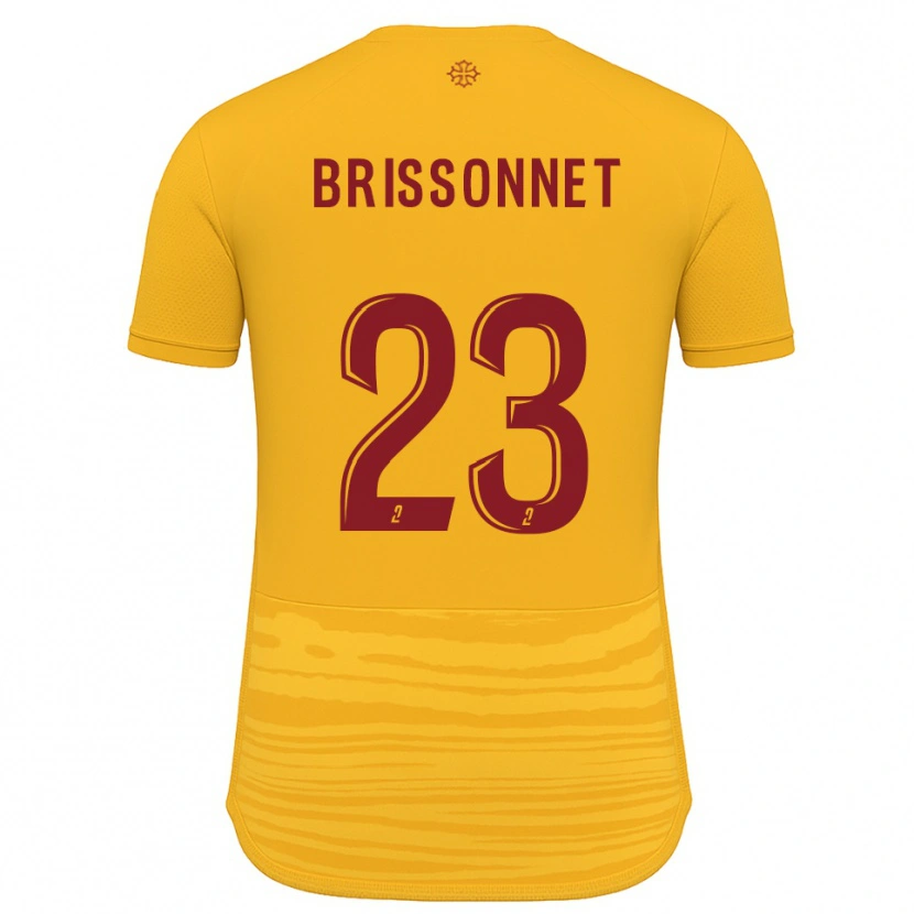 Danxen Kinderen Tiphaine Brissonnet #23 Oranje Bourgondisch Uitshirt Uittenue 2025/26 T-Shirt