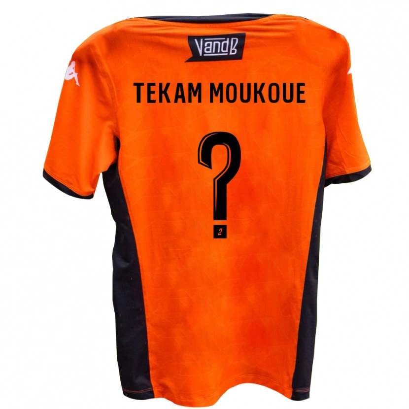 Danxen Kinderen Joachim Tekam Moukoue #0 Wit Zwart Uitshirt Uittenue 2025/26 T-Shirt