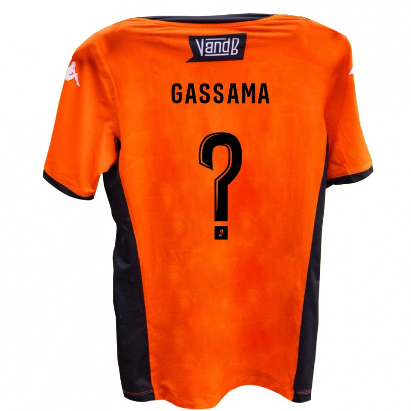 Danxen Kinderen Jeriba Gassama #0 Wit Zwart Uitshirt Uittenue 2025/26 T-Shirt