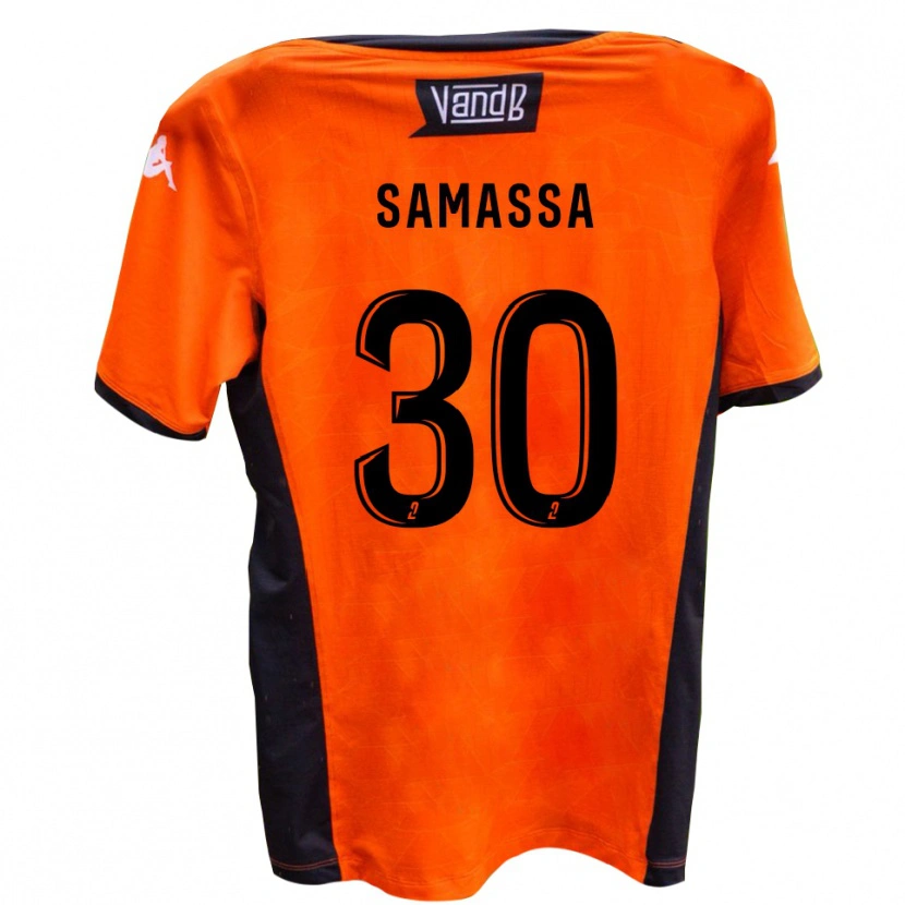 Danxen Kinderen Mamadou Samassa #30 Wit Zwart Uitshirt Uittenue 2025/26 T-Shirt