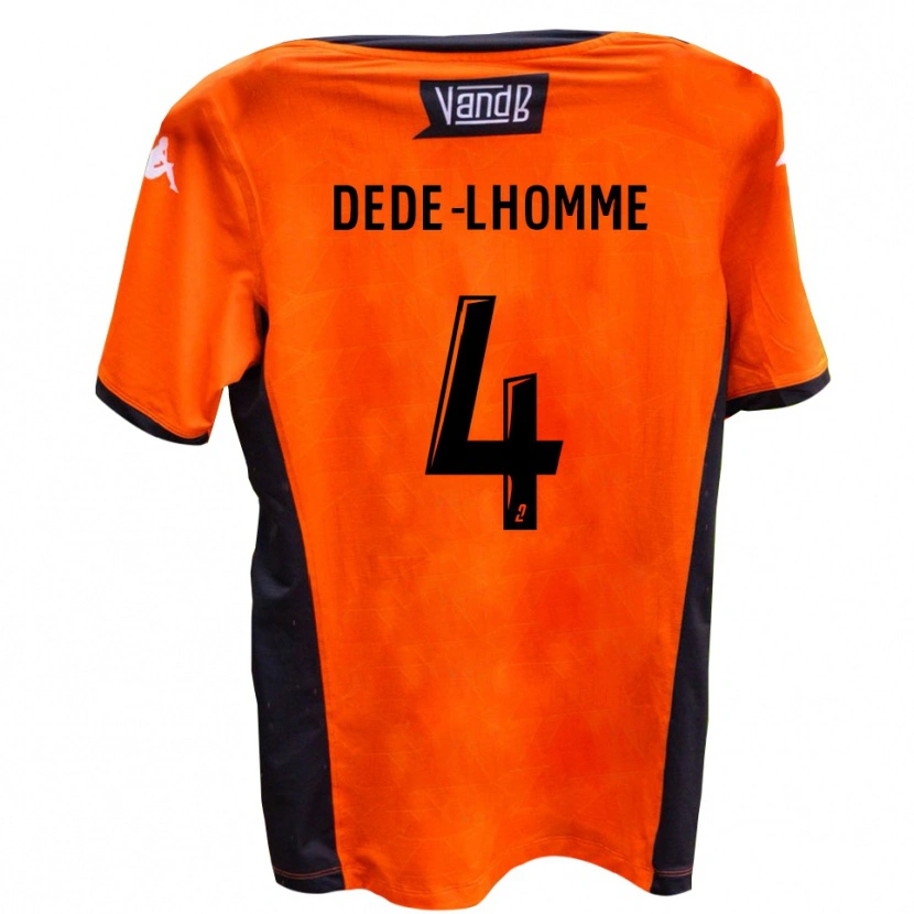 Danxen Kinderen Noah Dede-Lhomme #4 Wit Zwart Uitshirt Uittenue 2025/26 T-Shirt