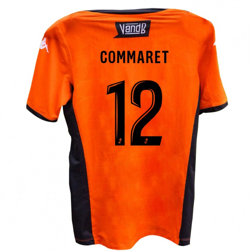 Danxen Kinderen Mattéo Commaret #12 Wit Zwart Uitshirt Uittenue 2025/26 T-Shirt