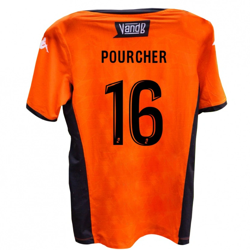 Danxen Kinderen Esteban Pourcher #16 Wit Zwart Uitshirt Uittenue 2025/26 T-Shirt