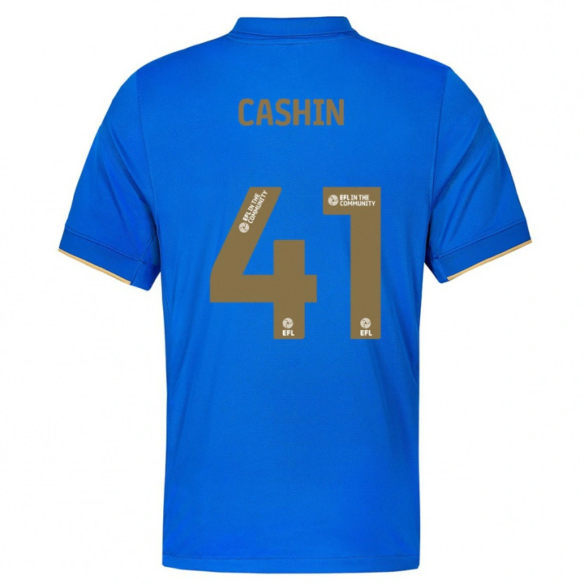 Danxen Heren Eiran Cashin #41 Blauw Goud Thuisshirt Thuistenue 2025/26 T-Shirt