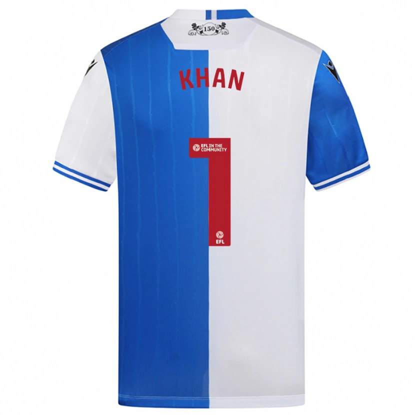 Danxen Heren Adam Khan #1 Blauw Wit Thuisshirt Thuistenue 2025/26 T-Shirt