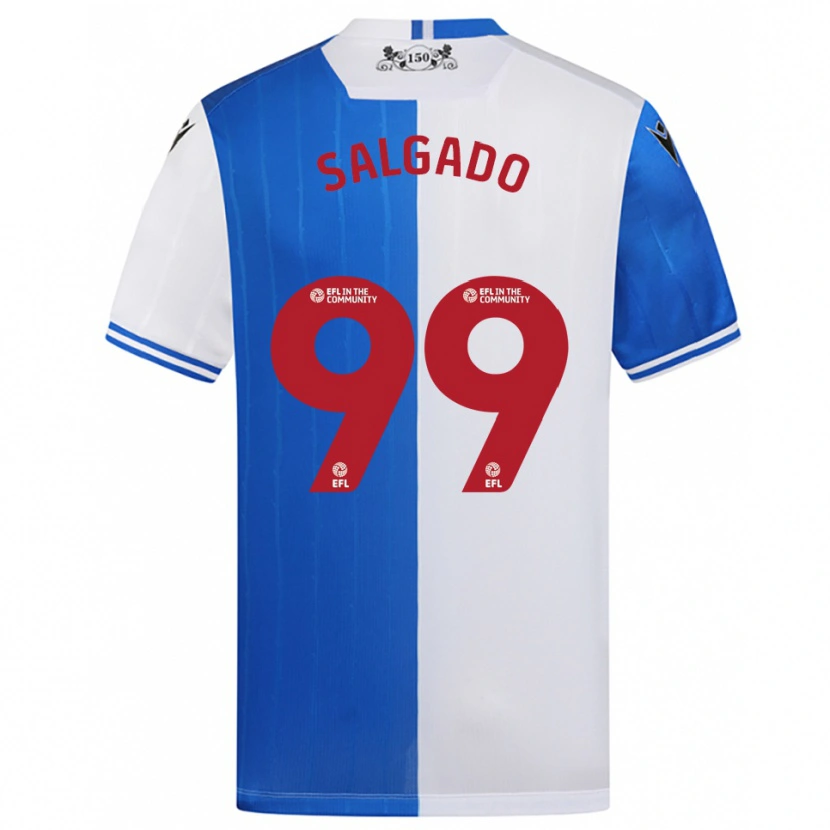 Danxen Heren Shanell Salgado #99 Blauw Wit Thuisshirt Thuistenue 2025/26 T-Shirt