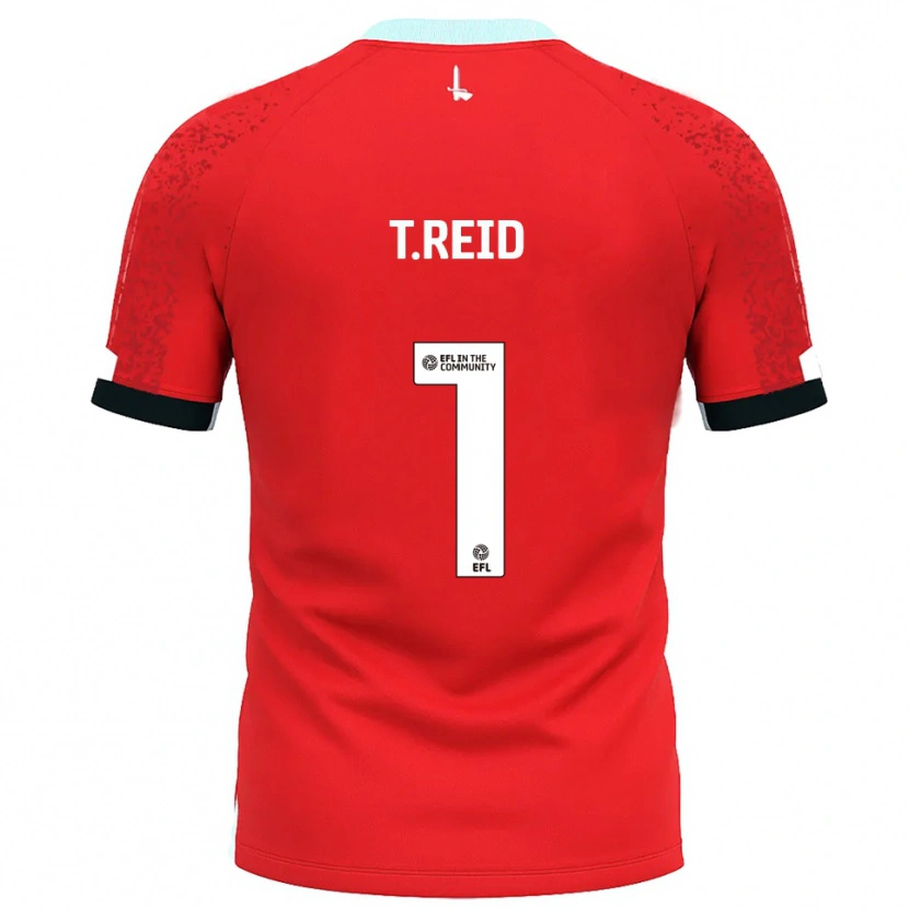 Danxen Heren Tommy Reid #1 Rood Wit Thuisshirt Thuistenue 2025/26 T-Shirt