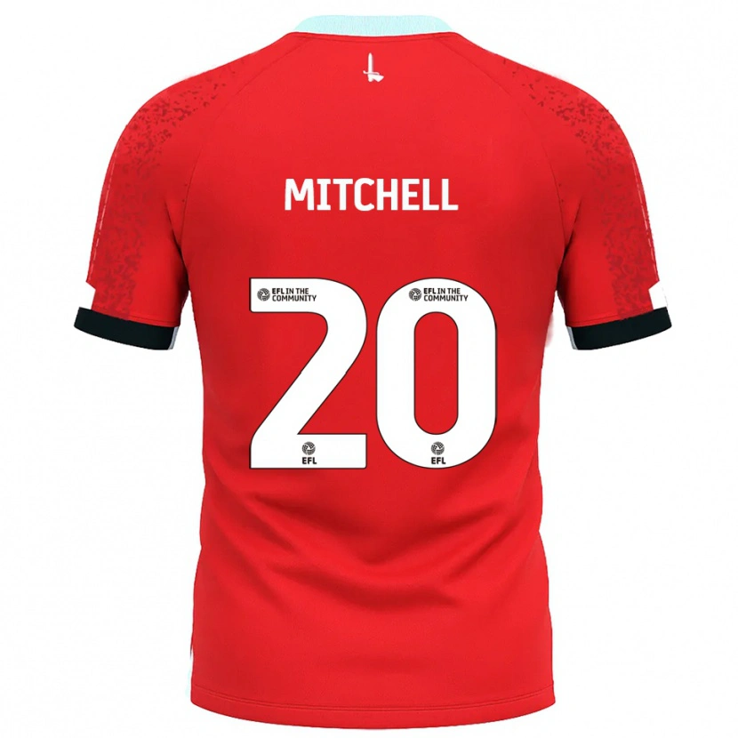 Danxen Heren Zach Mitchell #20 Rood Wit Thuisshirt Thuistenue 2025/26 T-Shirt