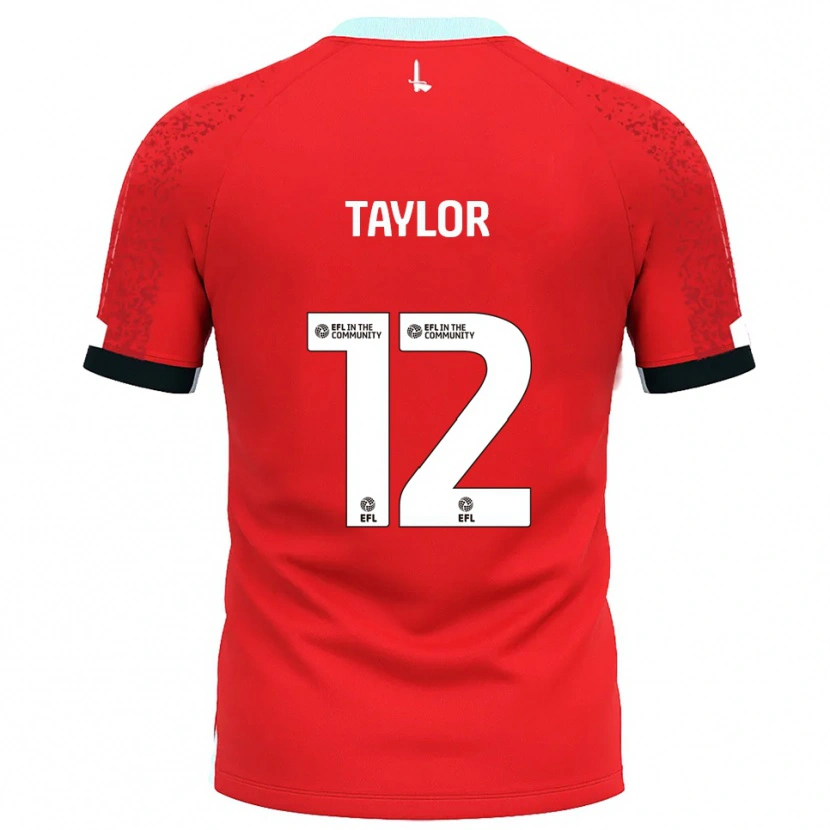 Danxen Heren Terry Taylor #12 Rood Wit Thuisshirt Thuistenue 2025/26 T-Shirt