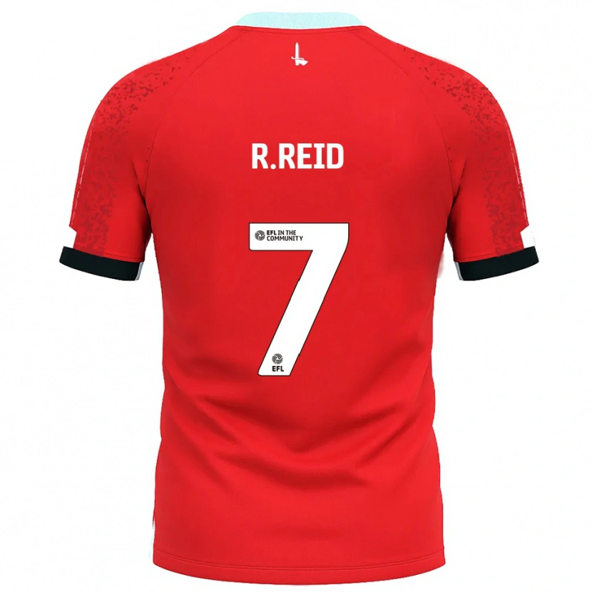 Danxen Heren Reuben Reid #7 Rood Wit Thuisshirt Thuistenue 2025/26 T-Shirt