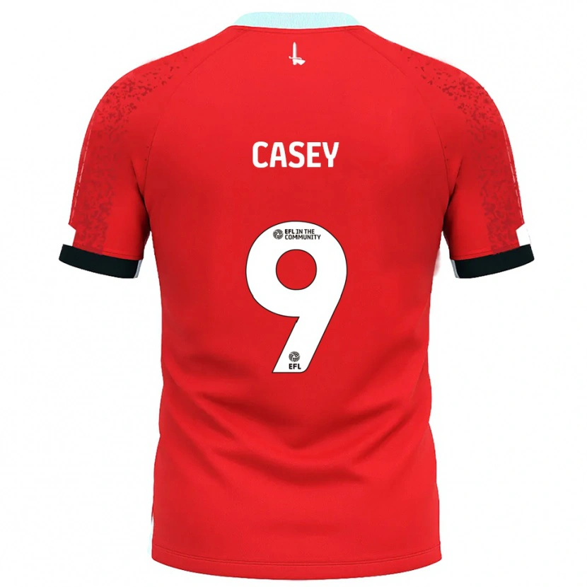 Danxen Heren Patrick Casey #9 Rood Wit Thuisshirt Thuistenue 2025/26 T-Shirt