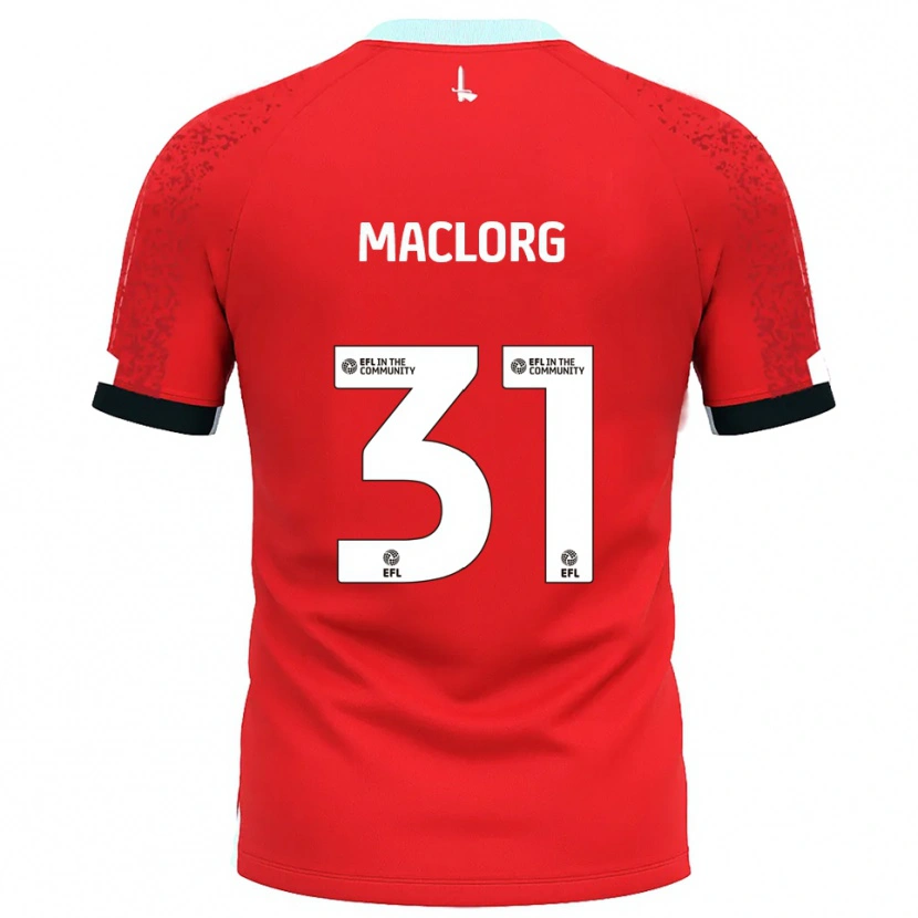 Danxen Heren Lennon Maclorg #31 Rood Wit Thuisshirt Thuistenue 2025/26 T-Shirt