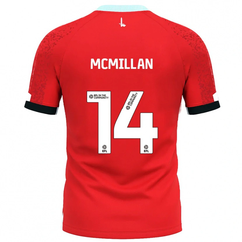 Danxen Heren Ellis Mcmillan #14 Rood Wit Thuisshirt Thuistenue 2025/26 T-Shirt