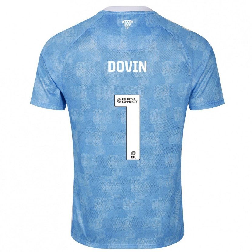 Danxen Heren Oliver Dovin #1 Hemelsblauw Wit Thuisshirt Thuistenue 2025/26 T-Shirt