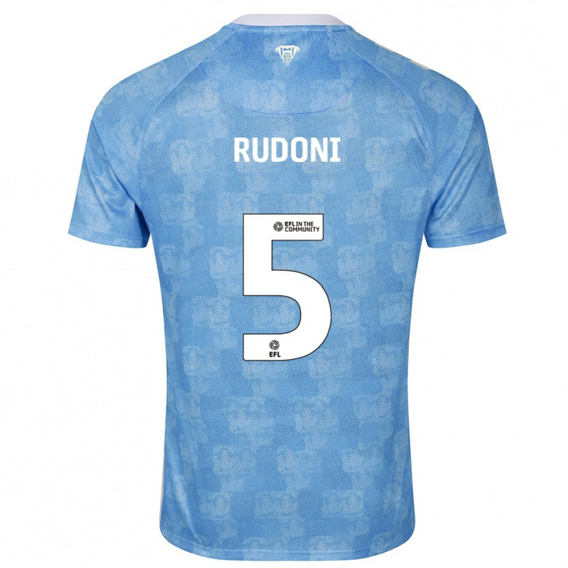 Danxen Heren Jack Rudoni #5 Hemelsblauw Wit Thuisshirt Thuistenue 2025/26 T-Shirt