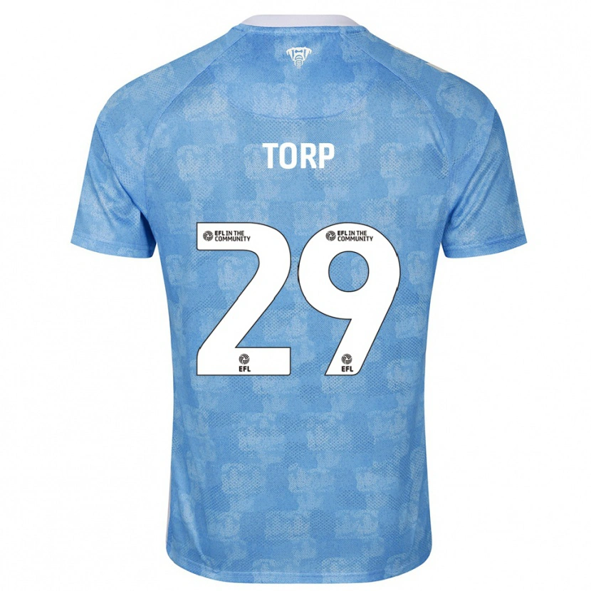 Danxen Heren Victor Torp #29 Hemelsblauw Wit Thuisshirt Thuistenue 2025/26 T-Shirt